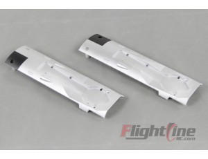 Flightline 1.6M P-38L Silver Turbocharger Mounts Set